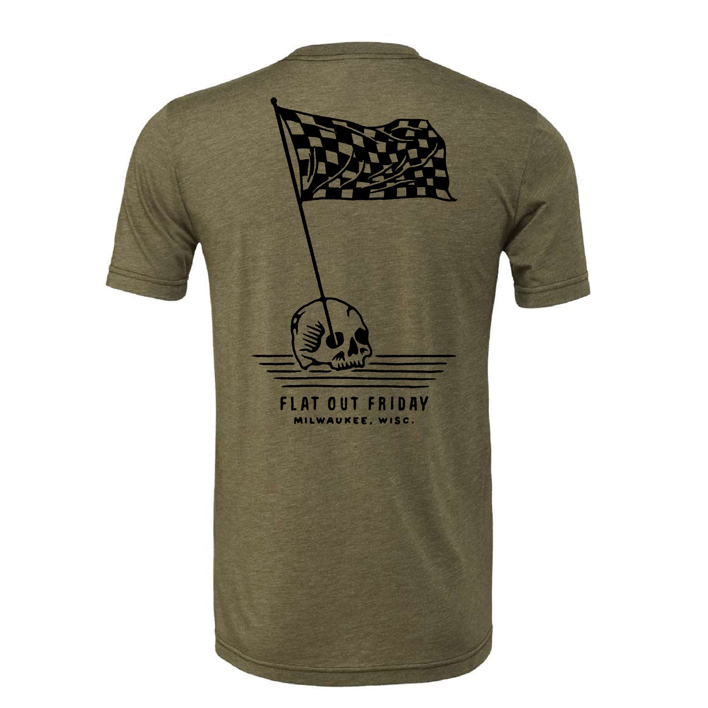 Flat Out Friday "Checkered Skull" T-Shirt