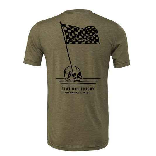 Flat Out Friday "Checkered Skull" T-Shirt