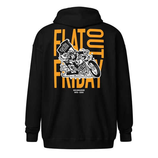 Flat Out Friday "Ratty" Zip Hoodie