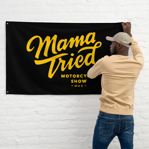 Mama Tried O.G. "Solid" Logo Garage Flag