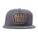 Mama Tried Stacked Logo Twill Patch Hat - Grey