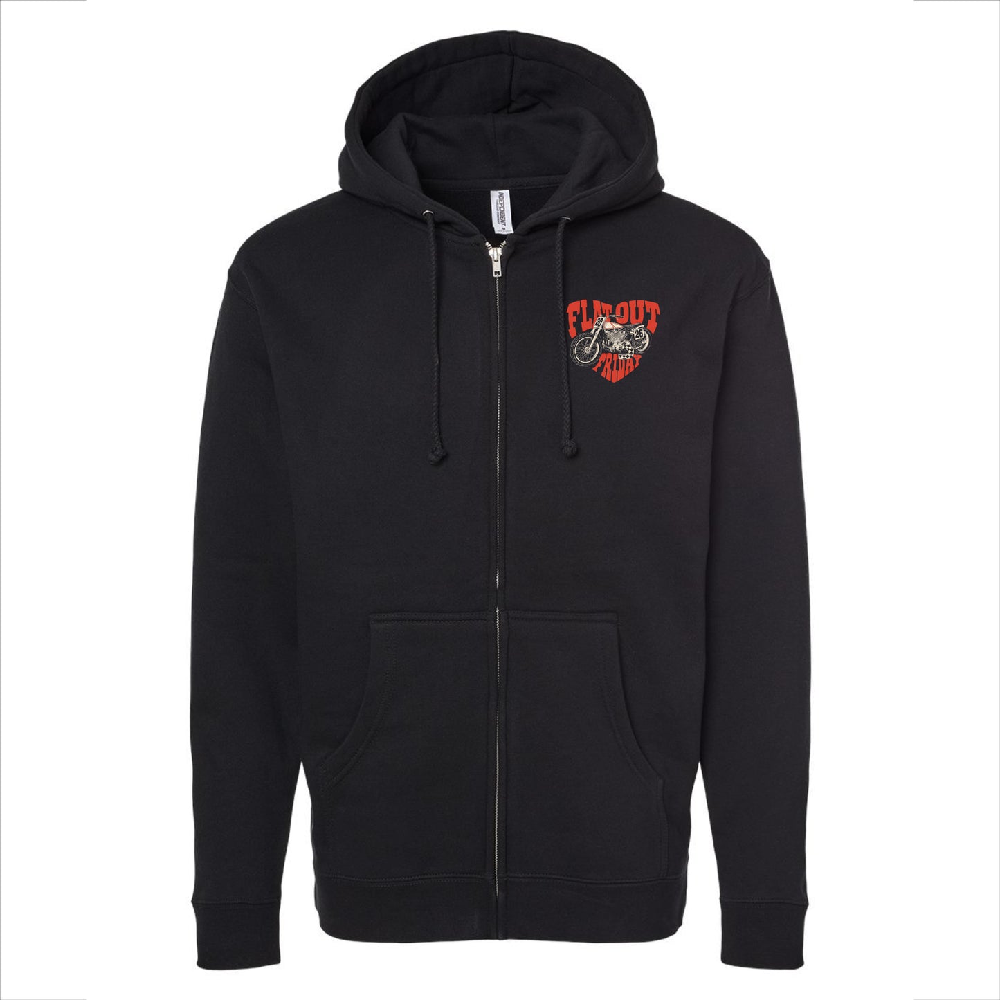 Flat Out Friday "Heart" Zip Hoodie