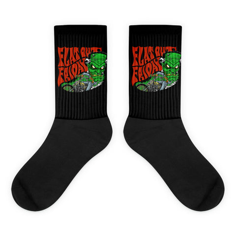 2022 Halloween Flat-Track'n Frankenstein Socks