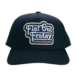 Flat Out Friday Black Logo Hat