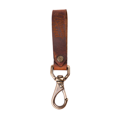 Mama Tried Brown Leather Key Chain