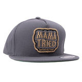 Mama Tried Stacked Logo Twill Patch Hat - Grey