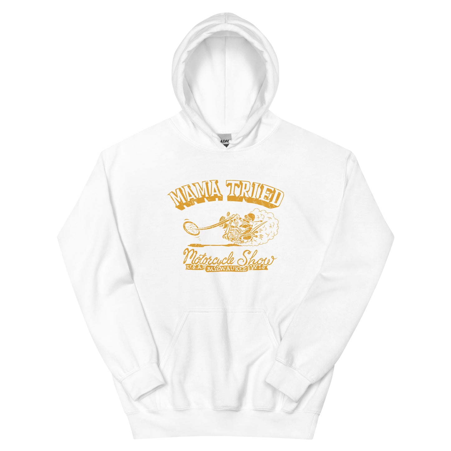 Unisex Vintage Chopper Hoodie "If it ain't Long its' Wrong!" Sweatshirt For Sale | Mama Tried Show